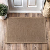 Easy Jute Rug 2x3, Indoor Outdoor Natural Color Fiber Area Rugs