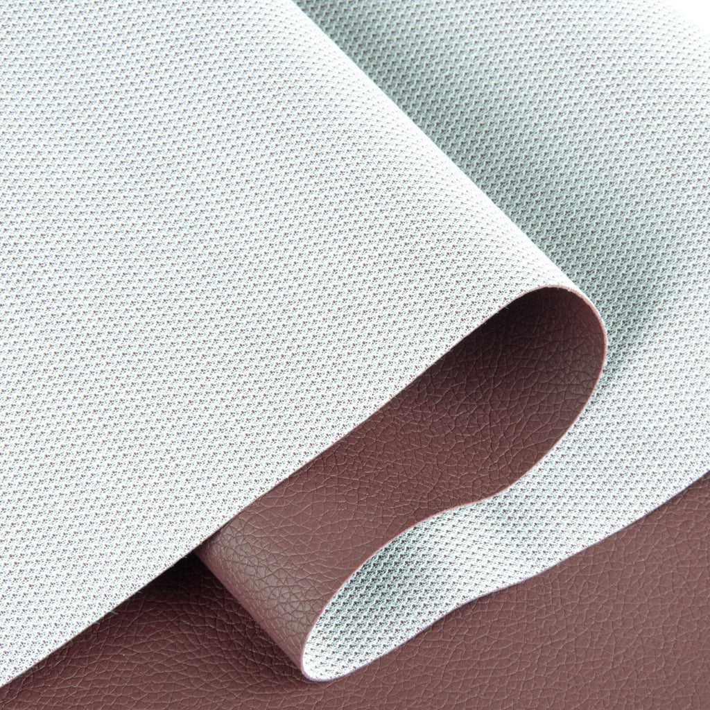 Faux Leather Sheets for Crafts, Lychee Grain Texture Synthetic Fabric Upholstery DIY Projects for Boat Automotive
