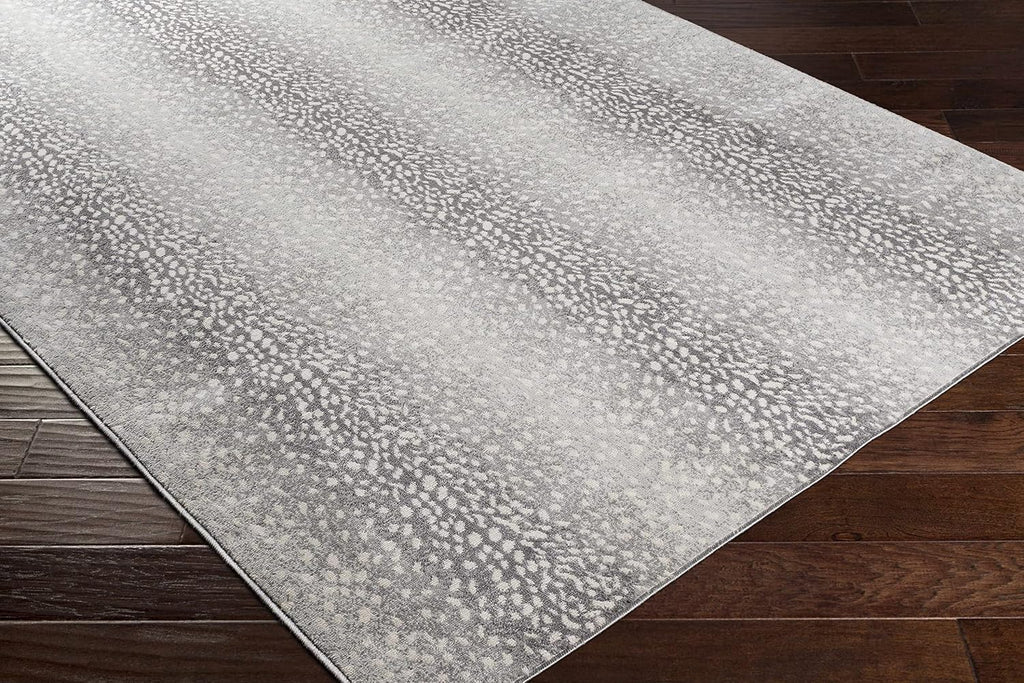 Pembroke Living Room, Bedroom Area Rug - Animal Print Antelope Striped Ombre - Contemporary Modern Minimalist