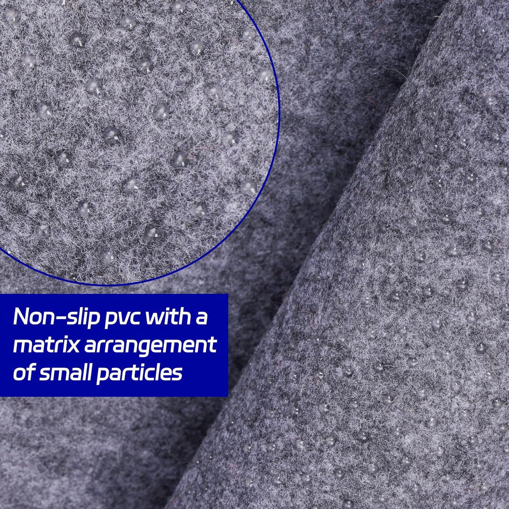 Non Slip Rug Pad 8 x 10 Ft, Extra Large Felt Under Rug Cushioning, Carpet Padding for Area Rugs on Hardwood, Laminate - Set of 80