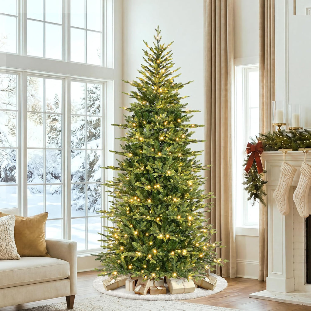 International 7.5ft Pre-Lit Slim Balsam Fir Christmas Tree
