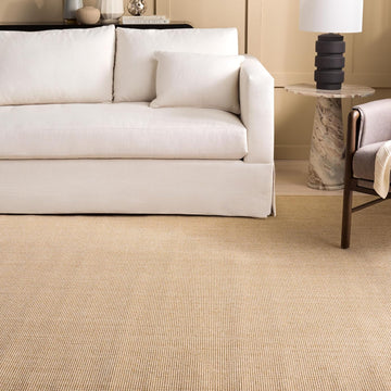 X Area Rug Collection - 9' x 13', Beige & Ivory, Sisal & Jute, Farmhouse Style, Ideal, Dining Space (MSR9501C)