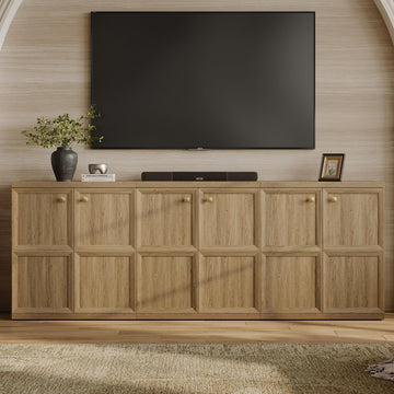 92.7"W Buffet Cabinet, Extra Long Sideboard Cabinet