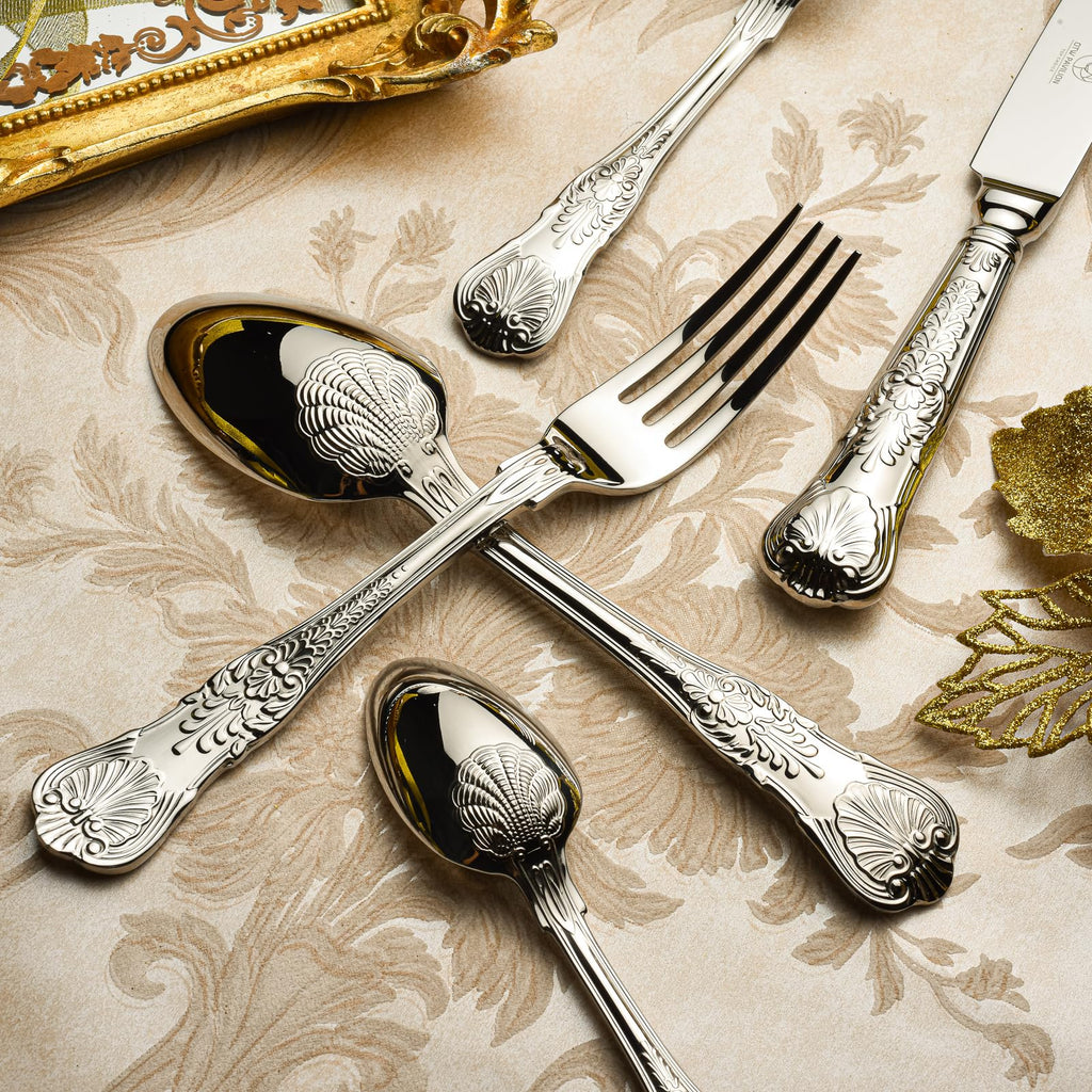 60 Piece Silverware Set for 12, 18 10 Stainless Steel flatware Set, Antique vintage cutlery set, Knife fork spoon