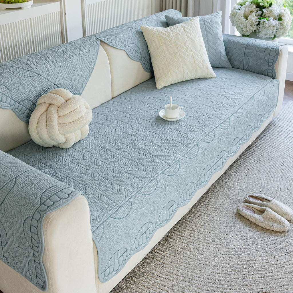 Quilted Couch Covers for Sofa Floral Couch Cover for Sectional Sofa