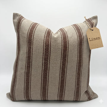 Linen Throw Pillow Covers Stripe Pillow Cover 18x18 inch Spring Decorative Pillow Covers