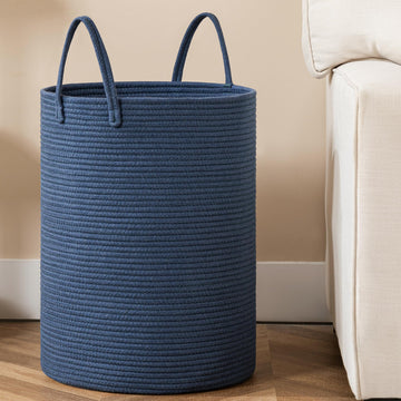 Basket, 100L Woven Laundry Hamper, Baby Nursery Hamper for Toys