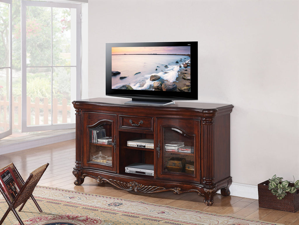 Remington TV Stand, Brown Cherry