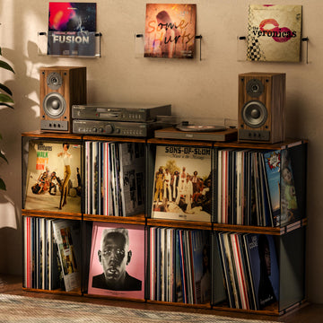 4 Cube Vinyl Record Storage