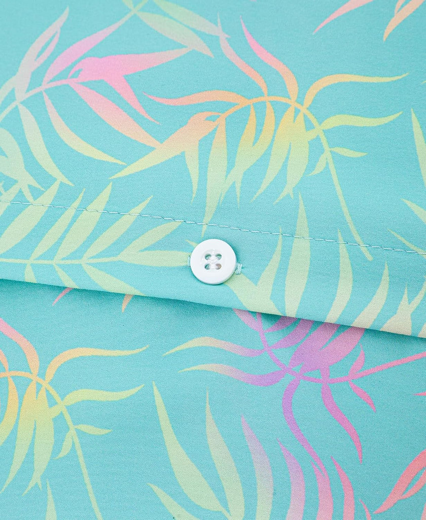 Boy's Button Down Hawaiian Shirt Short Sleeve, Kids Summer Beach Hawaiian Shirts for Boys