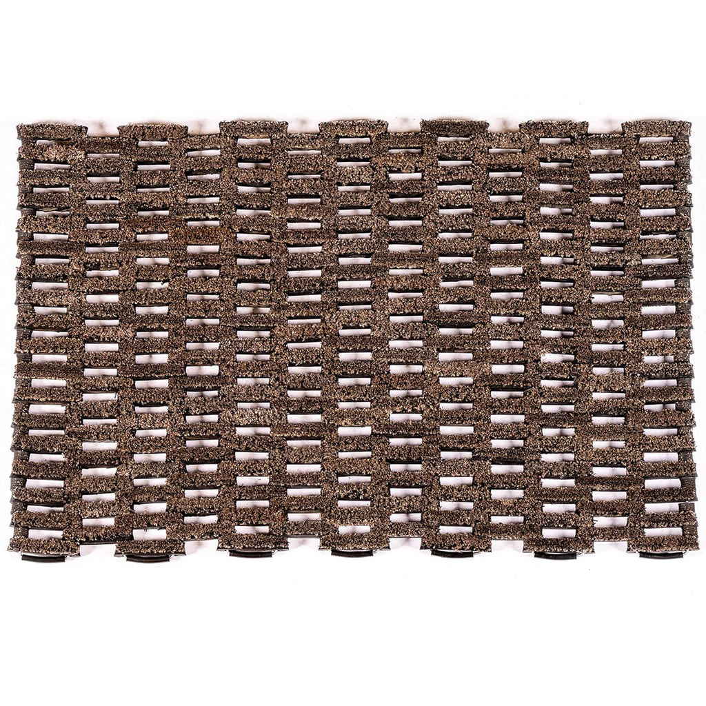 Dura-Rug Outdoor Entrance Mat, Recycled Fabric Tire-Link Doormat, Heavy Duty Dirt Trapping Door Mat, 20" x 30"