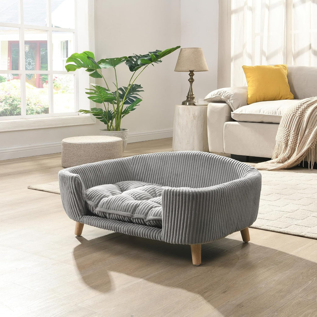 Elevated Dog Bed Frame for Small Dogs 30.25" x 21.75" x 14" Gray