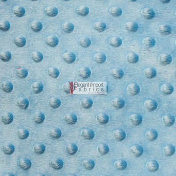 Minky MINKEE Chenille DOT Soft Fabric Cuddle 42 Color 60"W SEW Craft by The Yard (Turquoise)