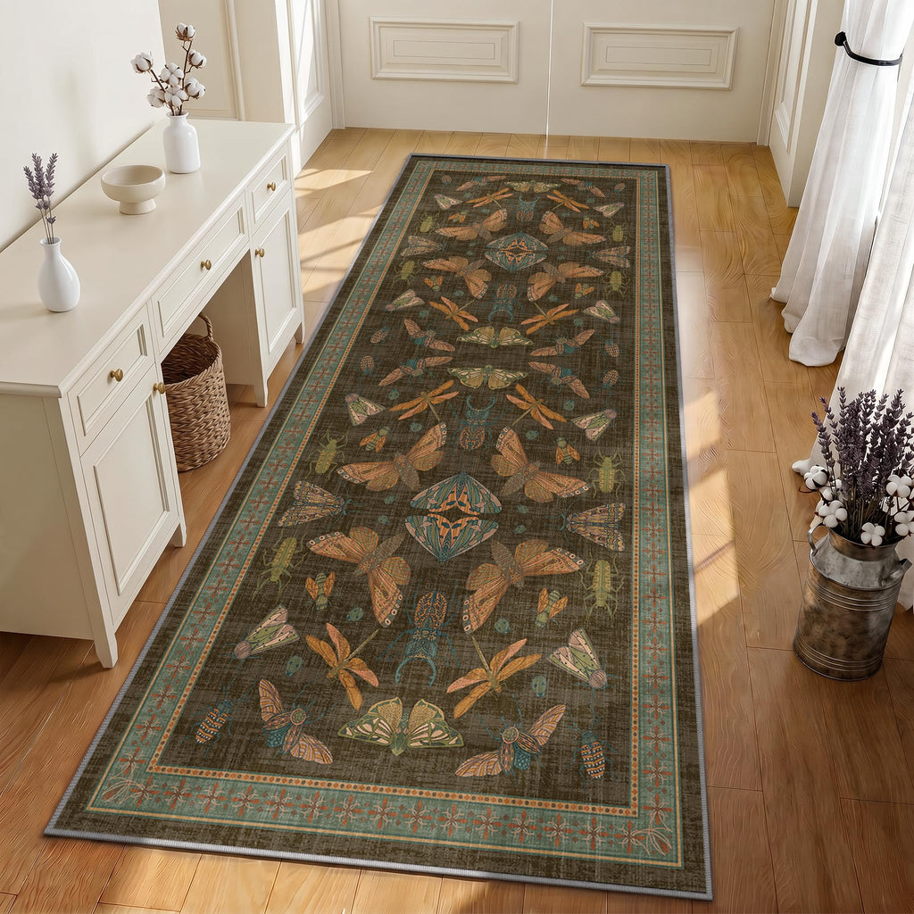Runner Rug 2x6 Non Slip Kitchen Rugs Washable Insect Boho Runner Rugs Soft Indoor Floor Mat s, Laundry, Bathroom