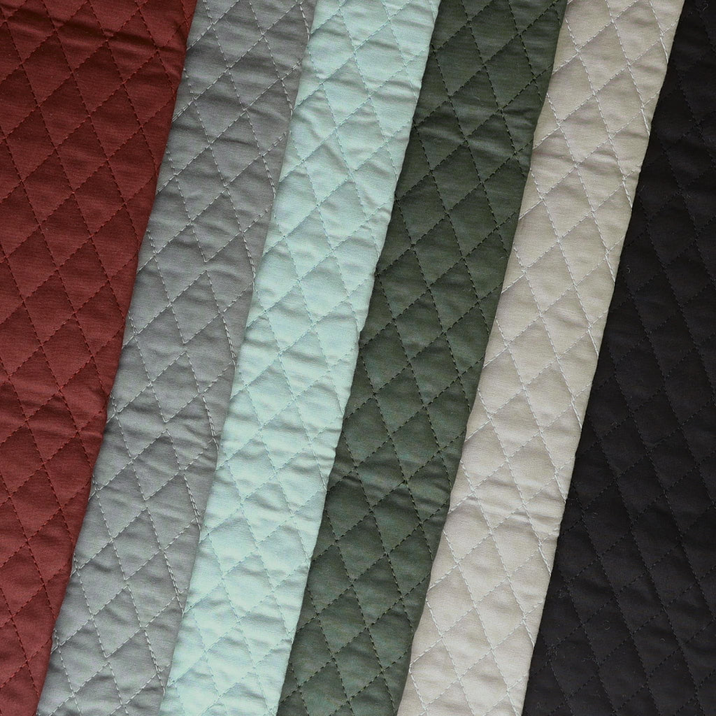 Double Faced Quilted Solid Cotton, Syrah