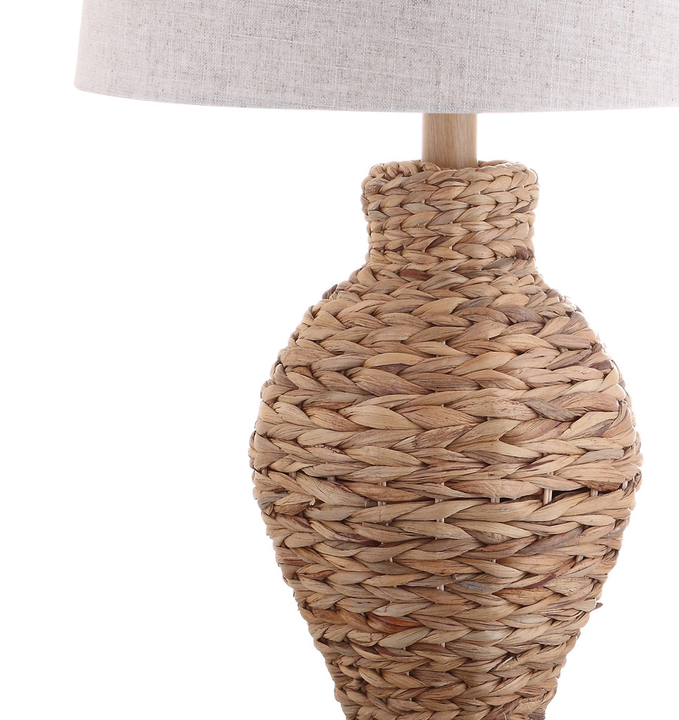 Elicia Farmhouse 31" Water Hyacinth Table Lamp, Natural