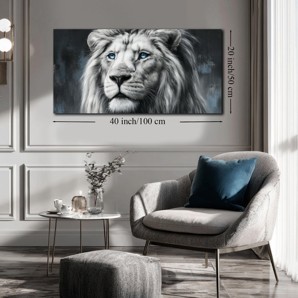 Lion Canvas Print Picture Striking Wildlife Wall Art