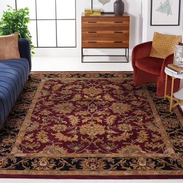 Heritage X-Large Area Rug - 12' x 15', Red & Black, Handmade Traditional Oriental Wool
