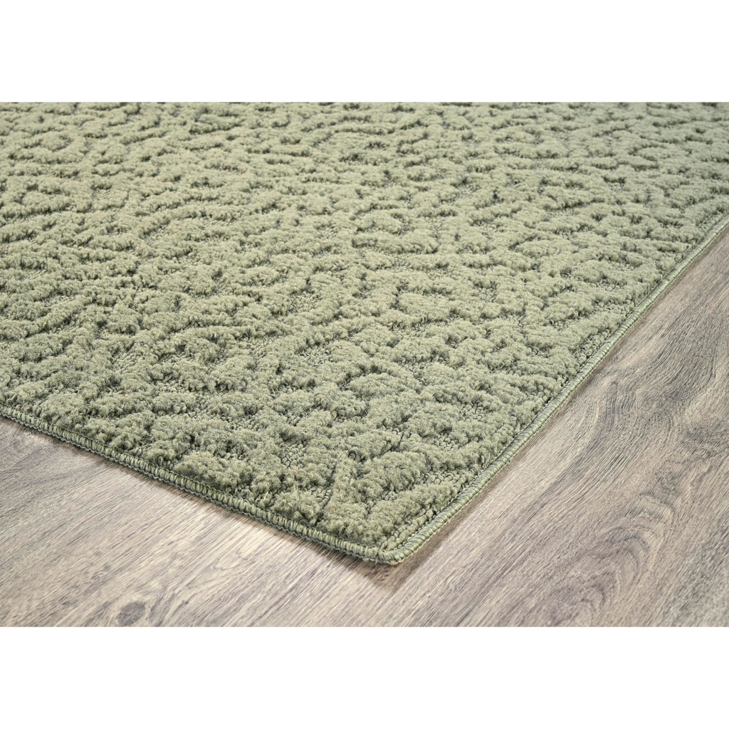 Ivy Area Rug Sage Floral Solid Color Area Rug - Durable, Stylish, and Soft Rug s, Hallways, Bedrooms