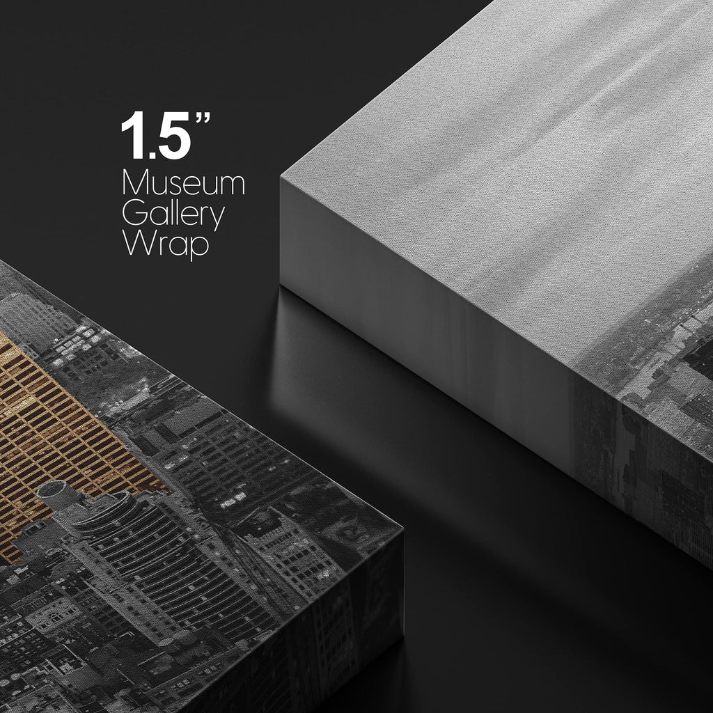 Canvas Print Wall Pop of Color Aerial NYC Skyline Architecture & Maps Cities Photography Realism Chic Scenic
