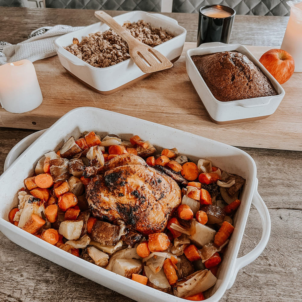 9x13in Porcelain Baking Dish - Oven to Table, Freezer Safe
