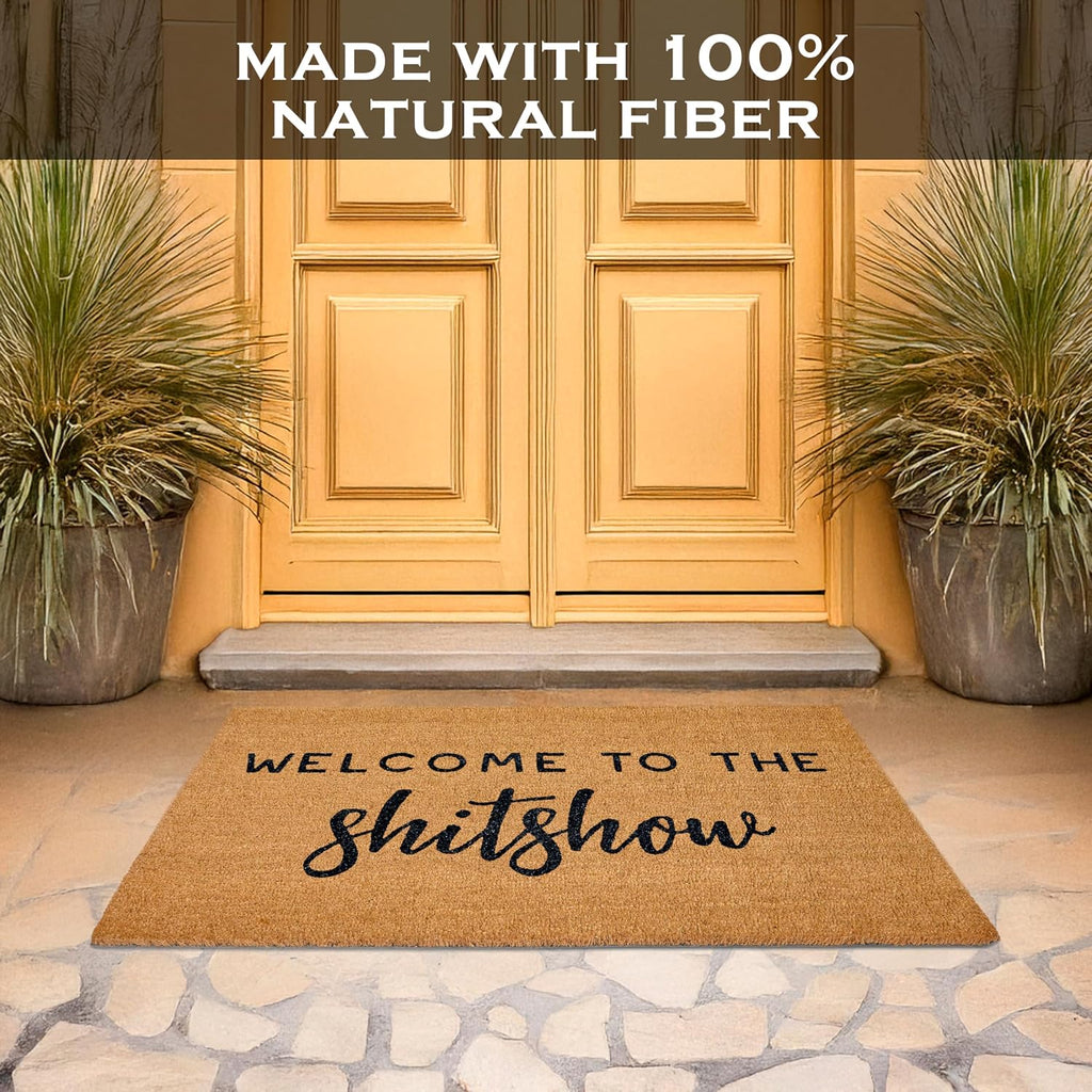 Welcome to the Shitshow Large Door Mat 48x24 Inch, Oversized Welcome Mat | Funny Home Decor, Conversation Starter