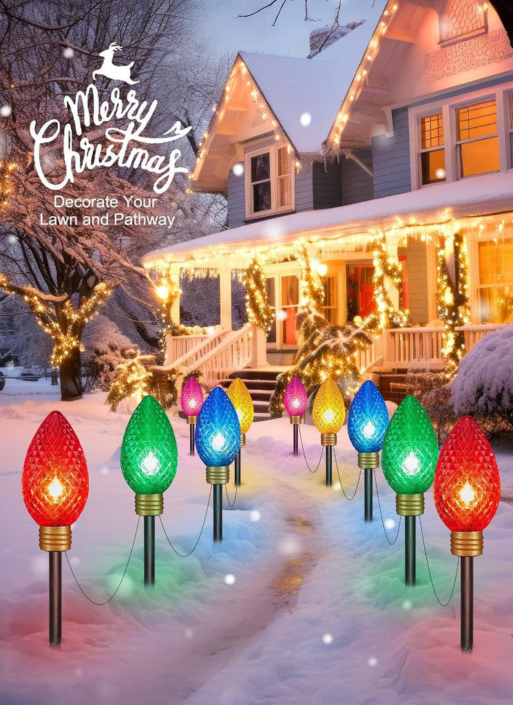 Strawberry Super Jumbo Christmas Lights Outdoor, 11FT 5 LED