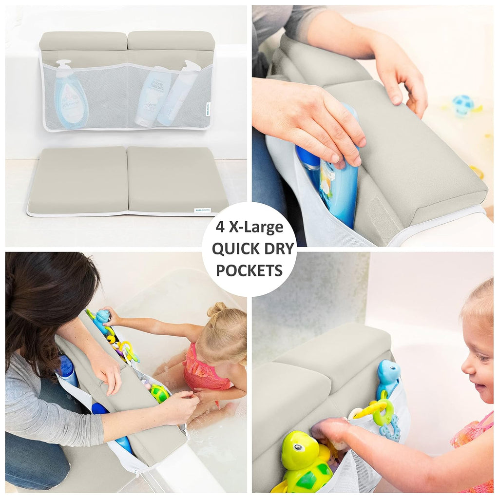 Bath Kneeler with Elbow Rest Pad Set, 1.75 inch Thick Kneeling Pad and Elbow Support for Knee Arm Support, Large