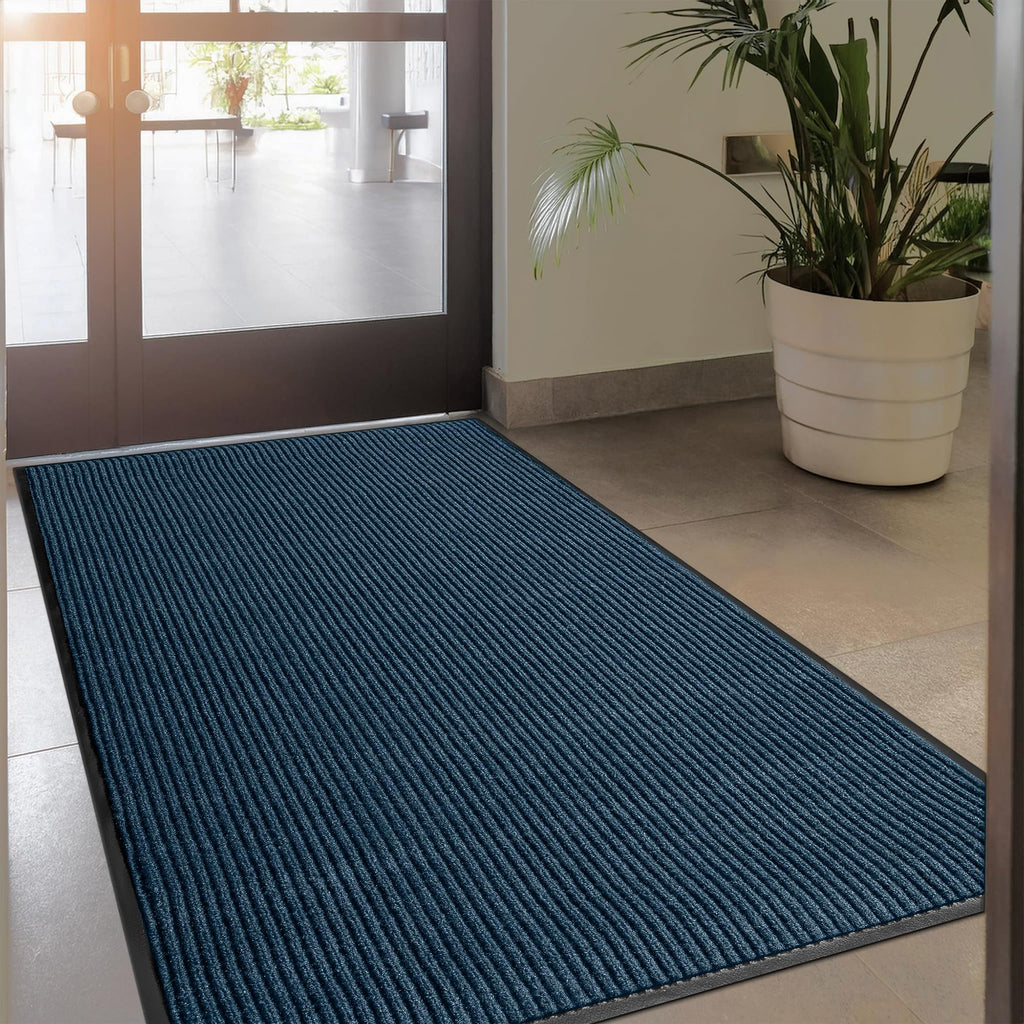 Durable Rubber Door Mat - Heavy-Duty Doormat for Indoor/Outdoor Use - Easy to Clean, Waterproof, Low-Profile Entry