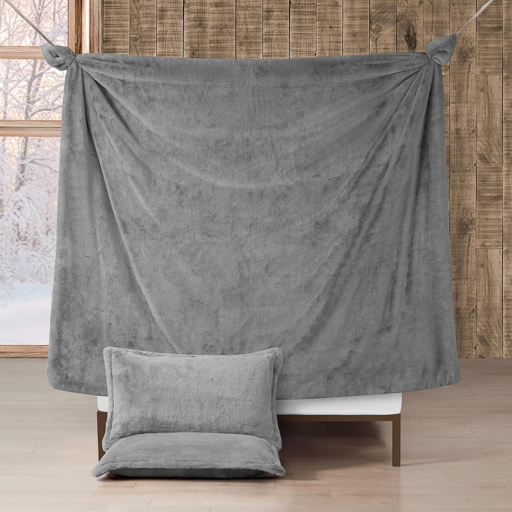 Melange Chunky Bunny - Coma Inducer King Oversized Comforter Set | Silver Rabbit. Experience Coma Worthy Sleep with