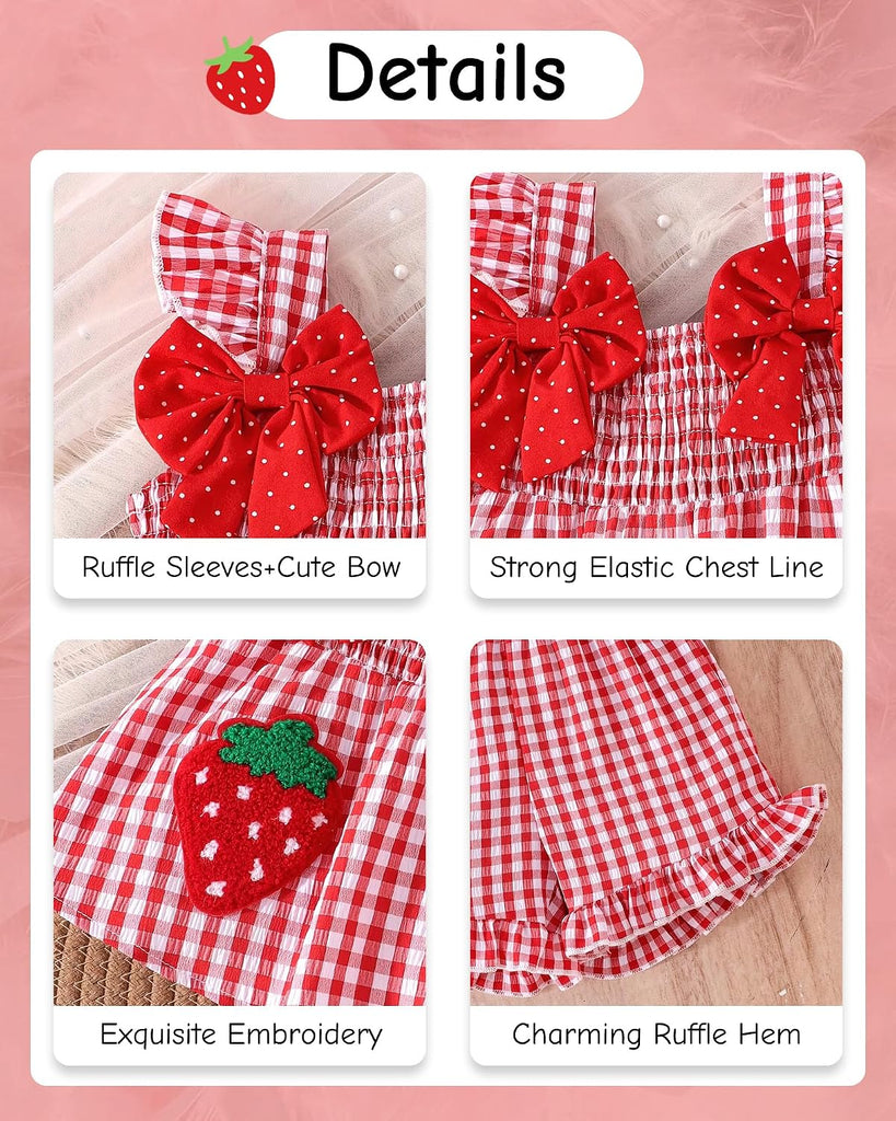 Toddler Girl Clothes Baby Outfit Straps Sleeveless Camisole Tank Top Shorts Kids Cute Summer Clothing Set