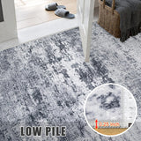 5x7 Area Rug Living Room Rug: Washable Modern Abstract Soft Thin Rug Indoor Floor No Slip Stain Resistant Carpet for