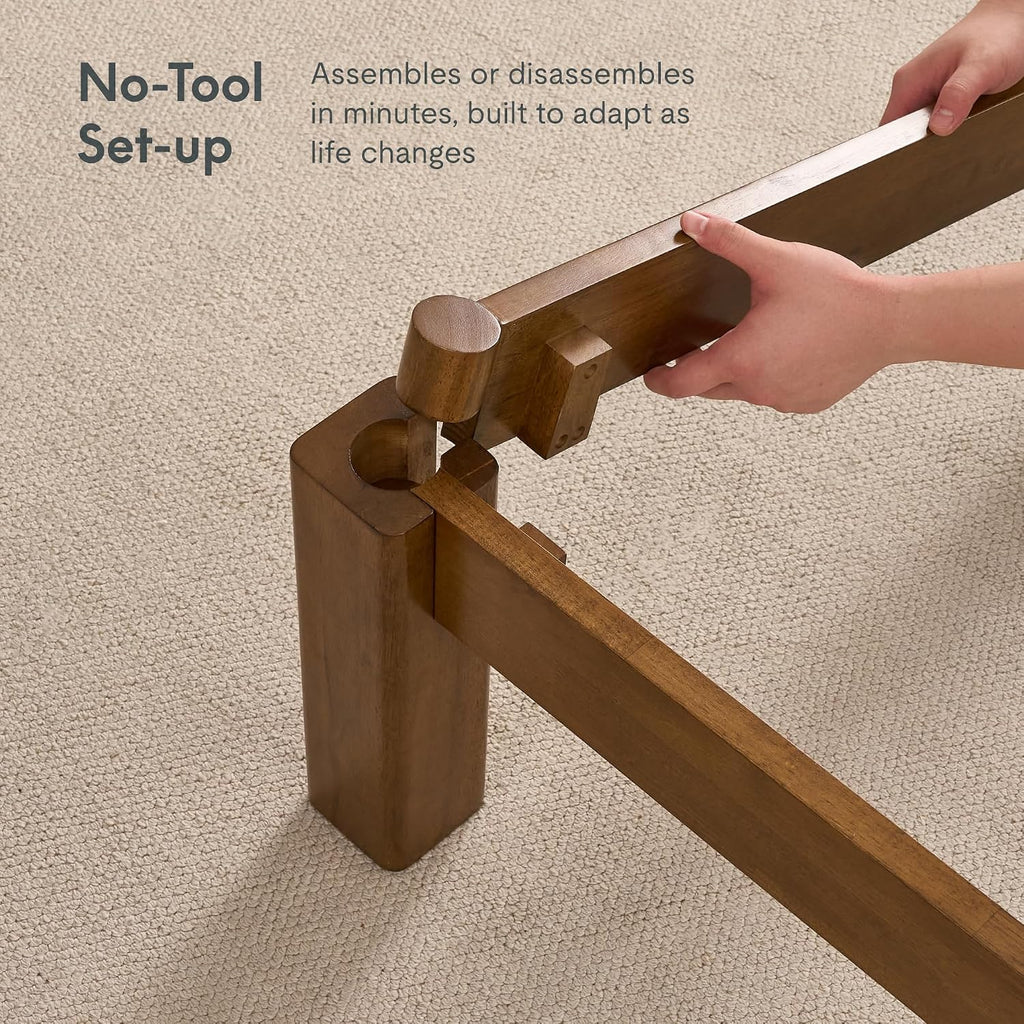 Hako G2 Japanese Joinery Bed Frame Queen, No-Tool Assembly