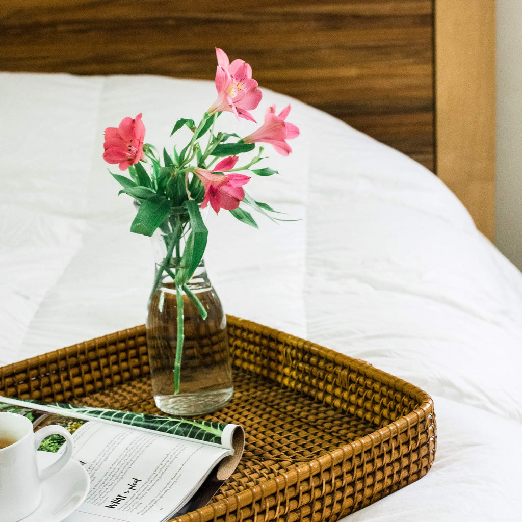 Real Luxury Down Comforter King Cali Size | 100% Egyptian Cotton 1200 TC 750+FP | White Goose Down Comforter | Corner