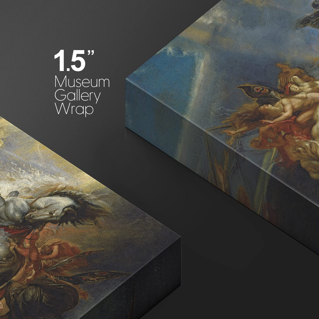 Oil Painting of The Fall of Phaeton by Peter Paul Rubens - Baroque Style - Angels, Catholic, Christianity - Canvas