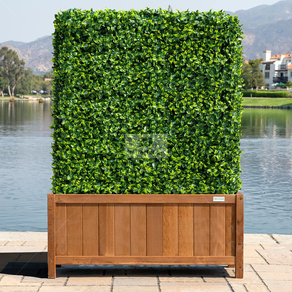 Hampton Classic Wooden Planter Box (44"" Lx15 Wx15 H) Brown