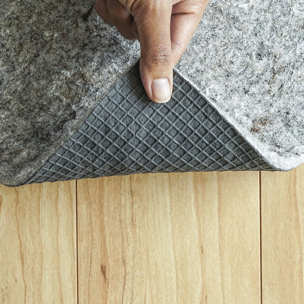 Lock - 5'10" x 8'10" - 1/4" Thick - Felt + Rubber - Premium Non-Slip Rug Pad