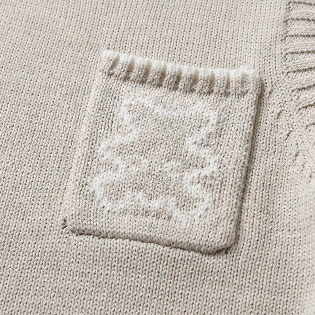 Infant Unisex 2pcs Knit Sweater Vest and Long Pants Set Tank Tops Pullover Knitwear Outfits