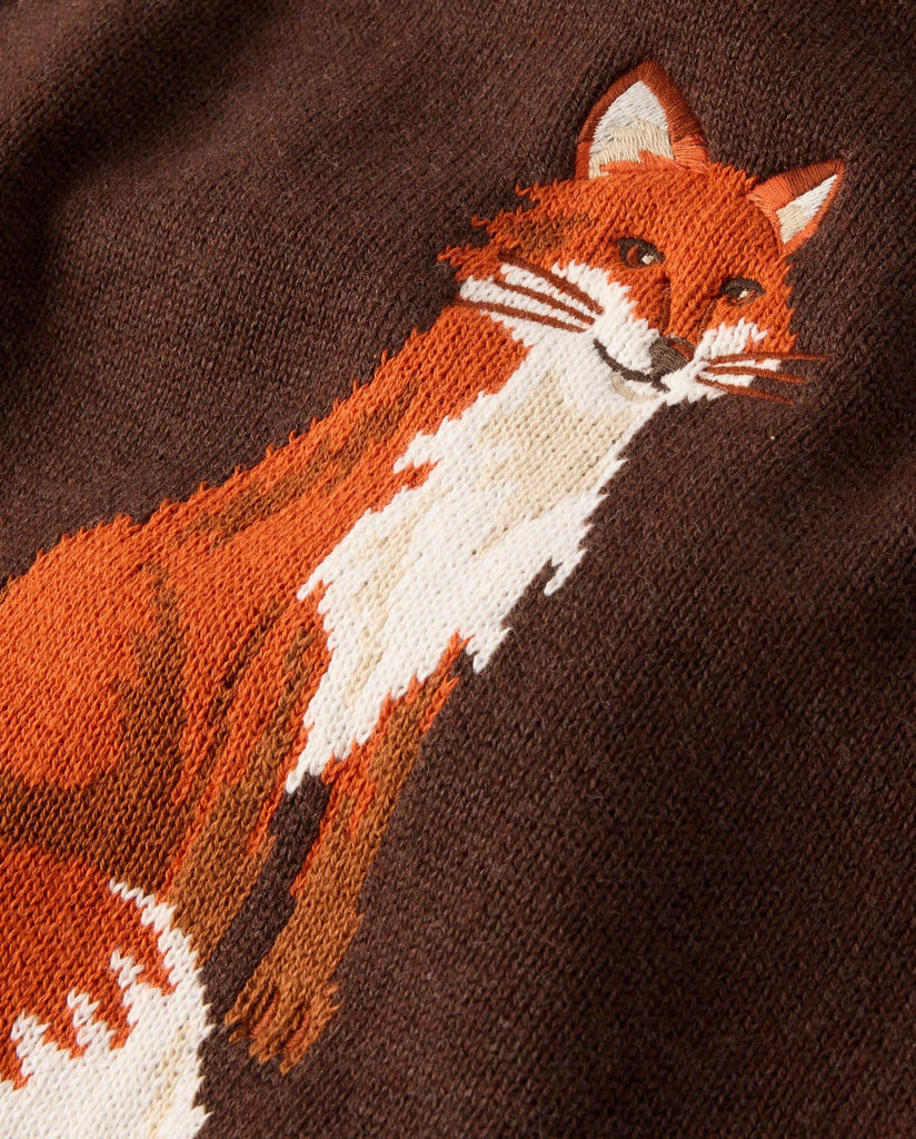 Boys,and Toddler Long Sleeve Crew Neck Sweater,Fox,10