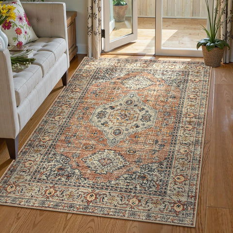 Oriental Washable Rug, 3x5 Rugs