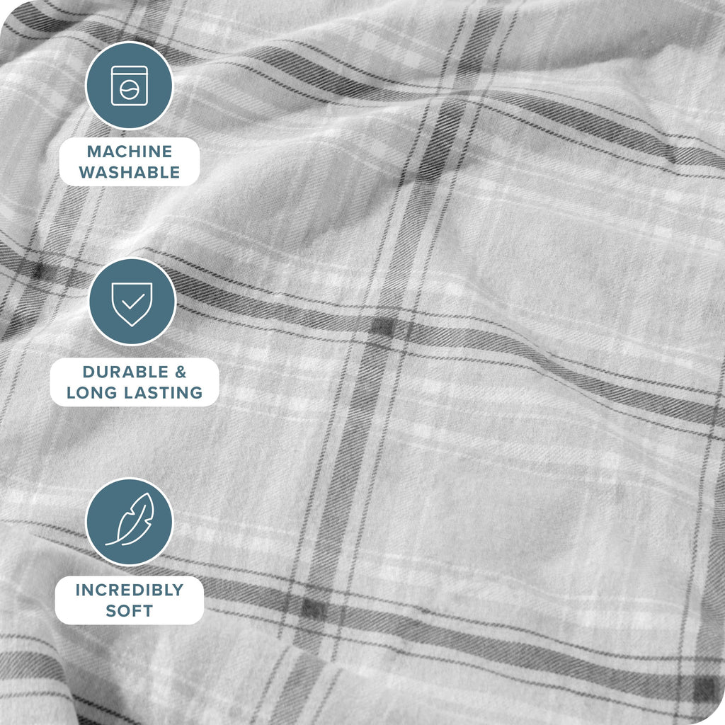 Flannel Sheet Set Prints (Queen, Glencoe Tartan Plaid)