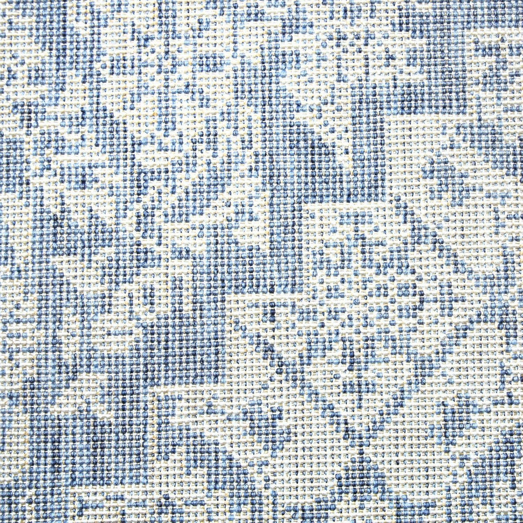 Patio Country Dahlia Transitional Medallion Indoor/Outdoor Area Rug, Blue/Grey, 5'2"x7'2"