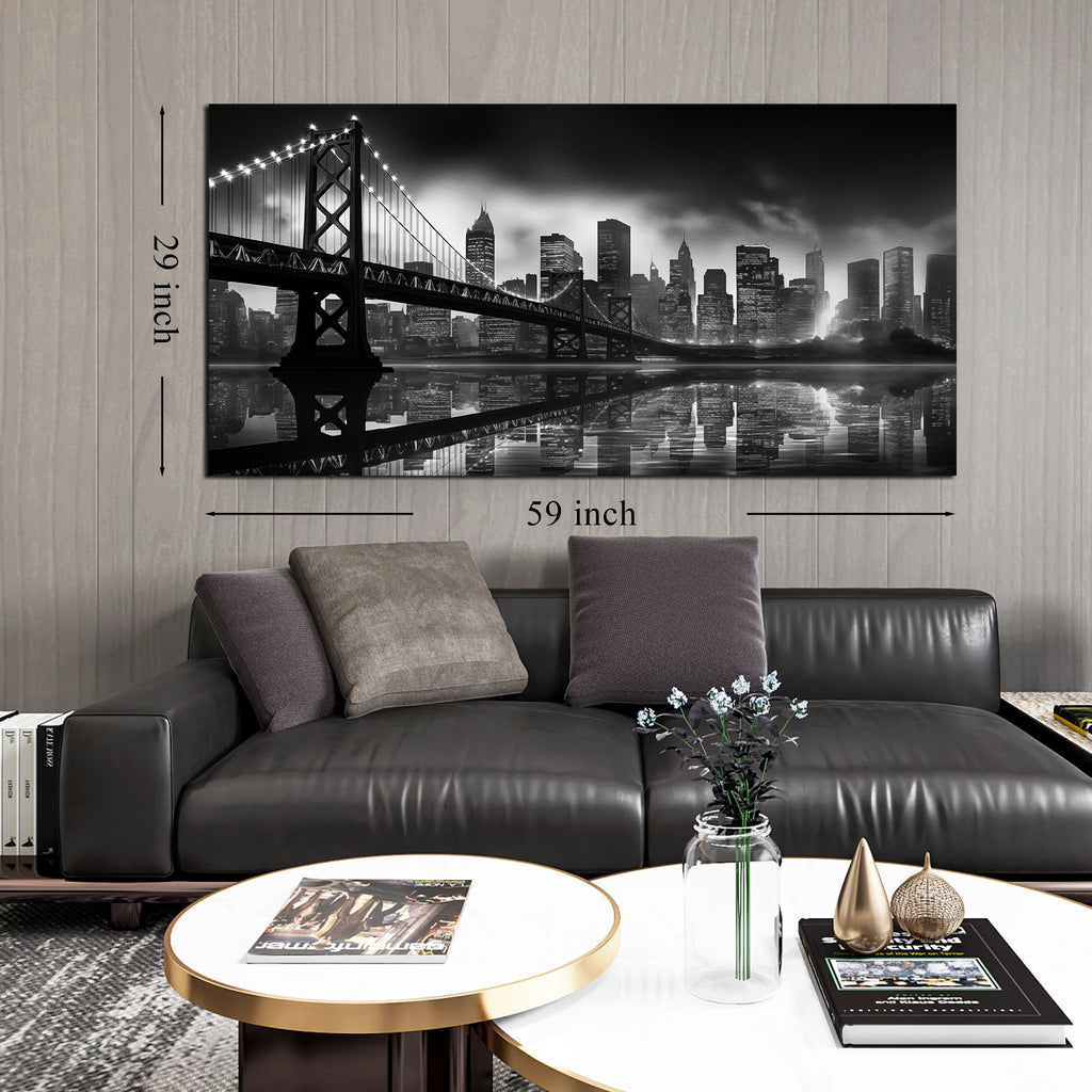 Brooklyn Bridge Canvas Wall Large City Wall Decor