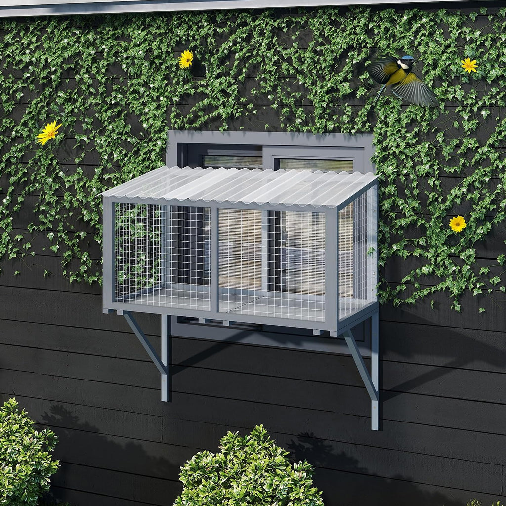 Outdoor Cat Enclosure Wall Catio Window Perch Cat Patio Furniture