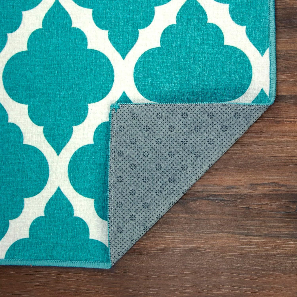 Washable Rug - Stain Resistant, Waterproof, Non-Slip - Pet & Family Friendly Machine Washable Indoor Rugs, RV