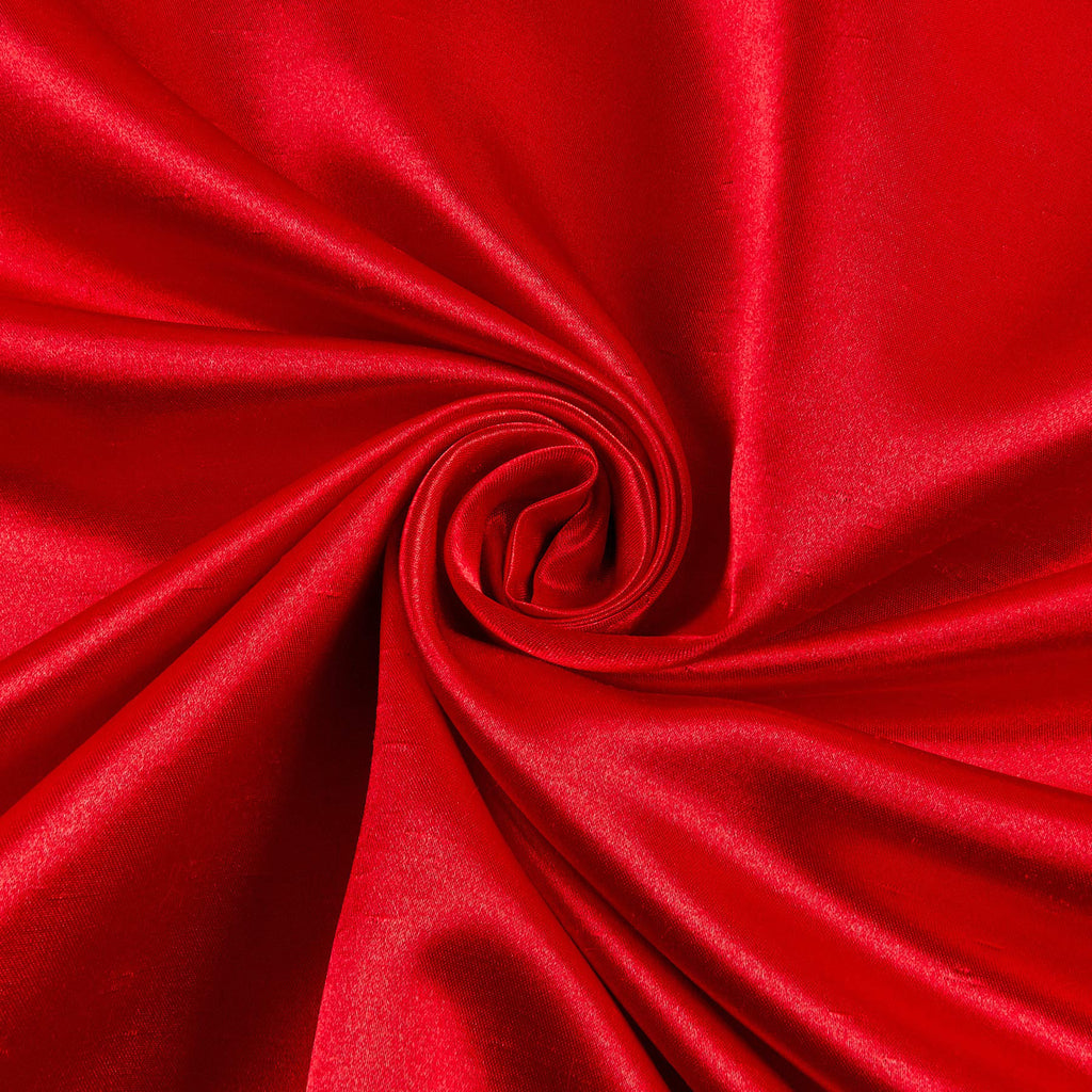 Shantung Sateen Red, Fabric by the Yard