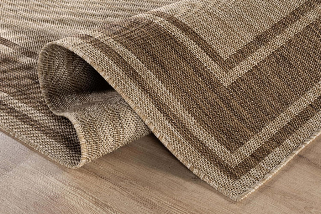 Outdoor Rug 5x7 Modern Bordered Area Rugs for Indoor and Outdoor Patio Deck Porch Garden Waterproof 