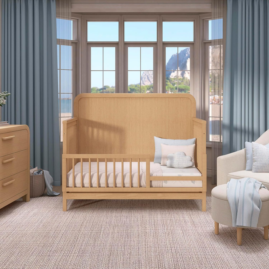 Cove 5-in-1 Convertible Wooden Baby Crib, Amazon Exclusive, Converts to Toddler Bed, Daybed & Full-Size Bed, 3