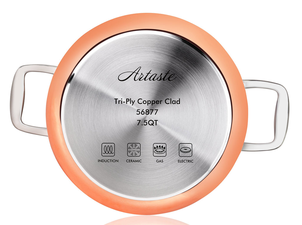 Rain Copper Clad Cookware (7.5 QT Stock Pot + Steamer)