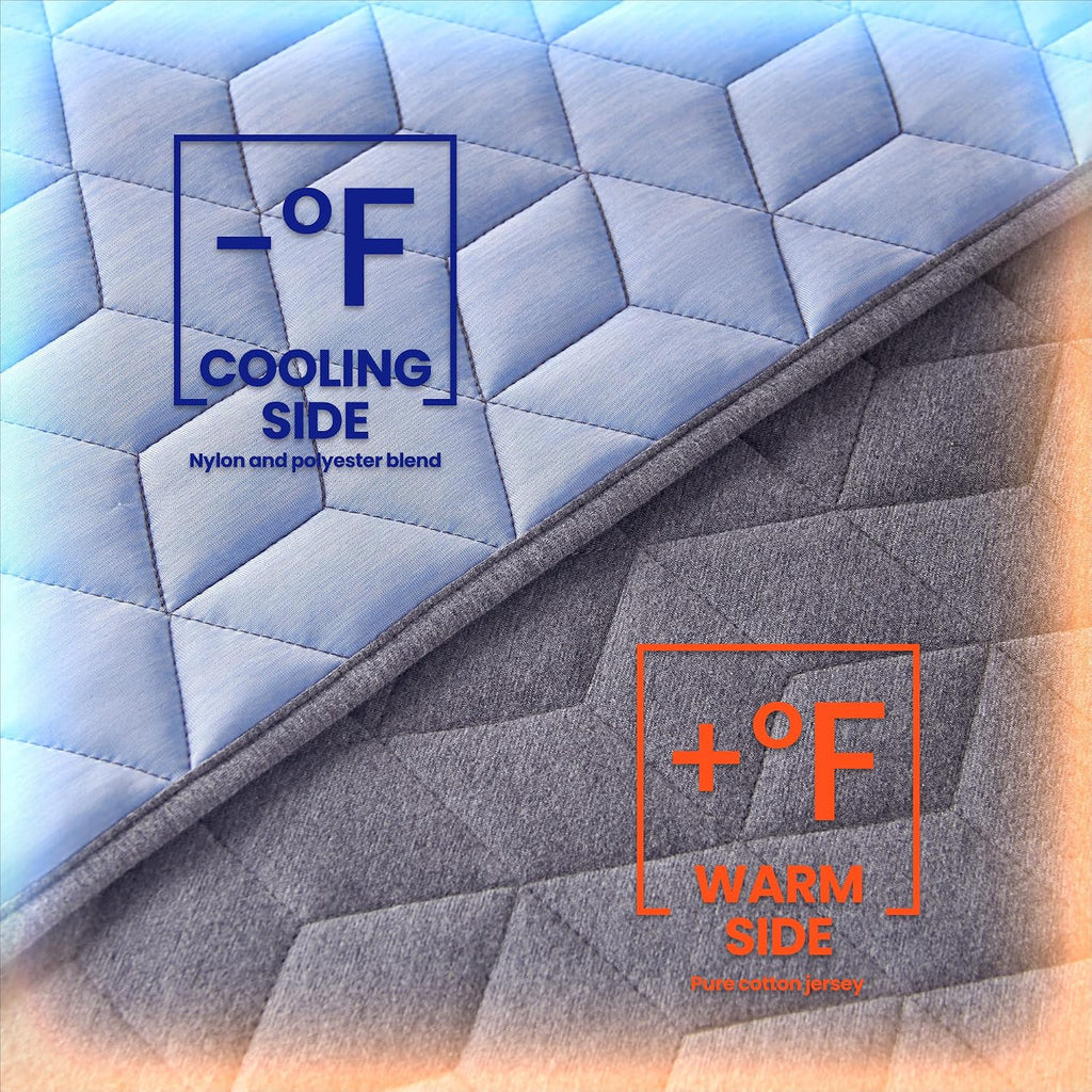 Cooling Blanket for Hot Sleepers Twin Size (60x80 inches), Dual-Sided Cool Summer Blanket Lightweight Cozy Bed Couch